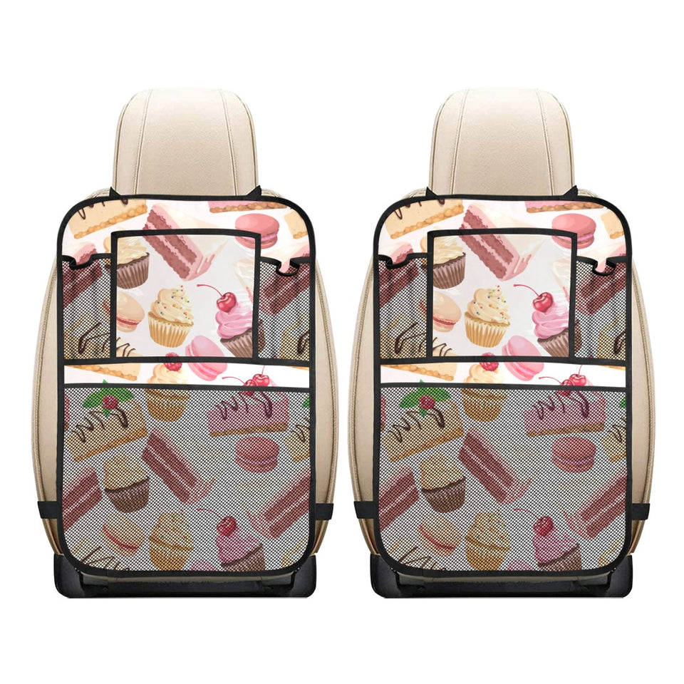 Cake cupcake sweets pattern Car Seat Back Organizer