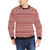Dachshund Nordic pattern Men's Crew Neck Sweatshirt