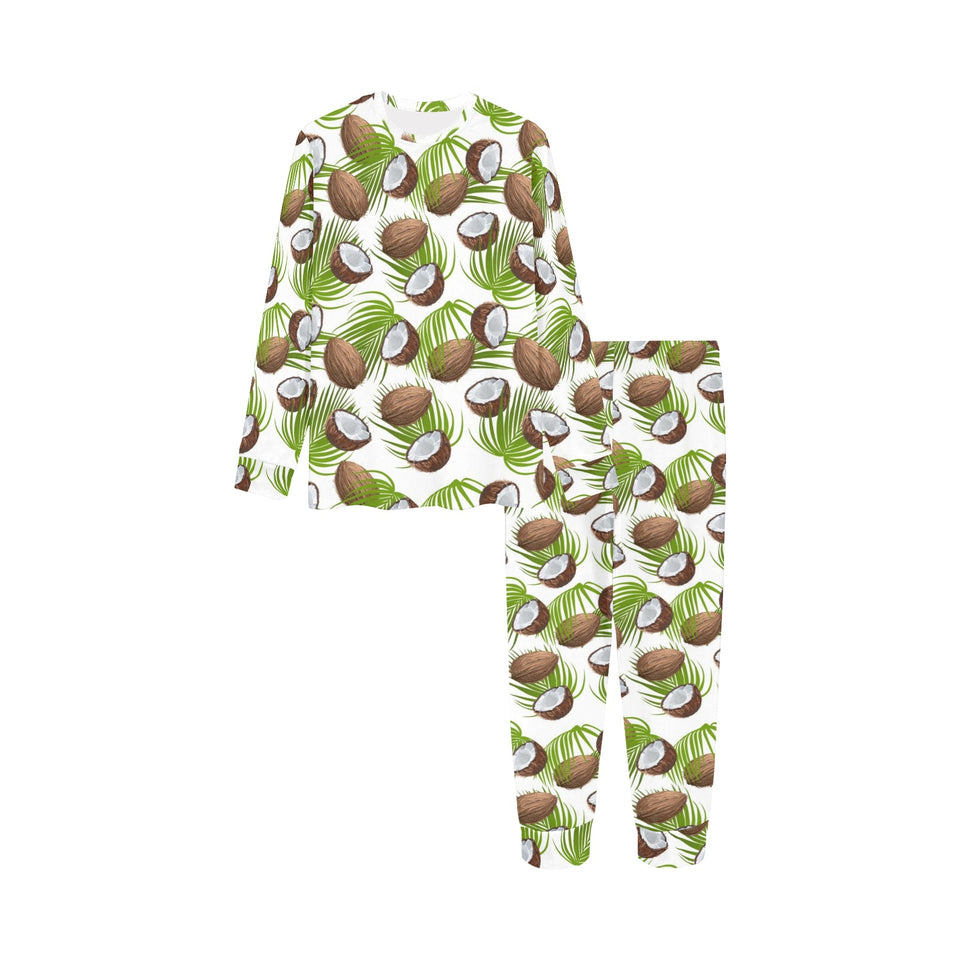 Coconut Pattern Print Design 04 Kids' Boys' Girls' All Over Print Pajama Set