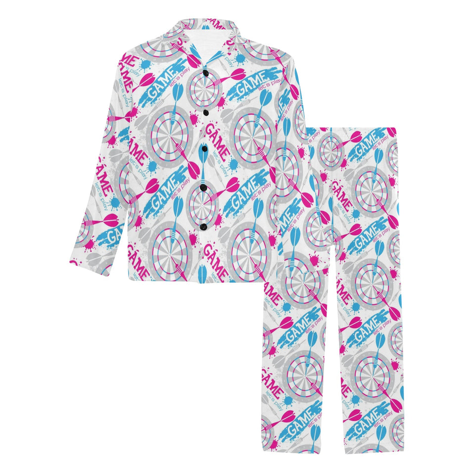 Darts Pattern Print Design 01 Men's Long Pajama Set