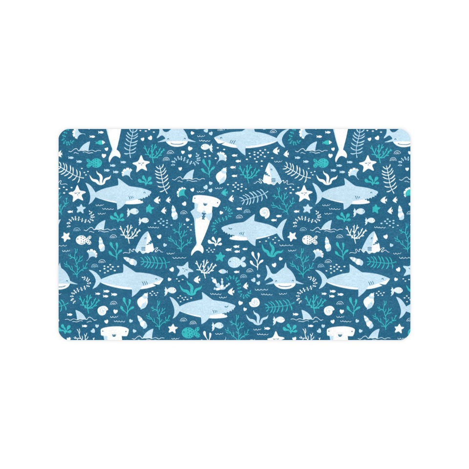 Cute shark pattern Doormat
