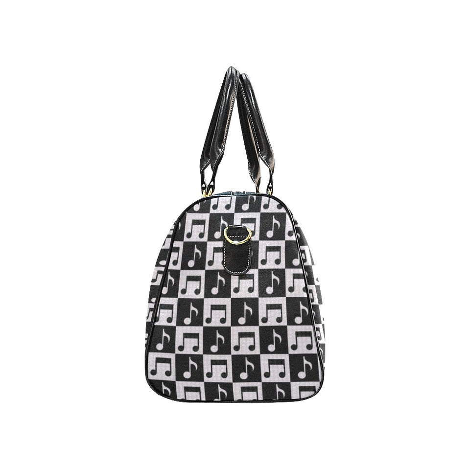 Music Notes Pattern Print Design 01 Travel Bag