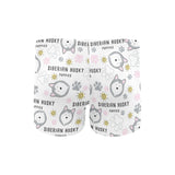 Siberian Husky design pattern Men's Swimming Trunks