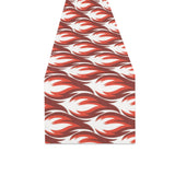 Fire flame symbol design pattern Table Runner