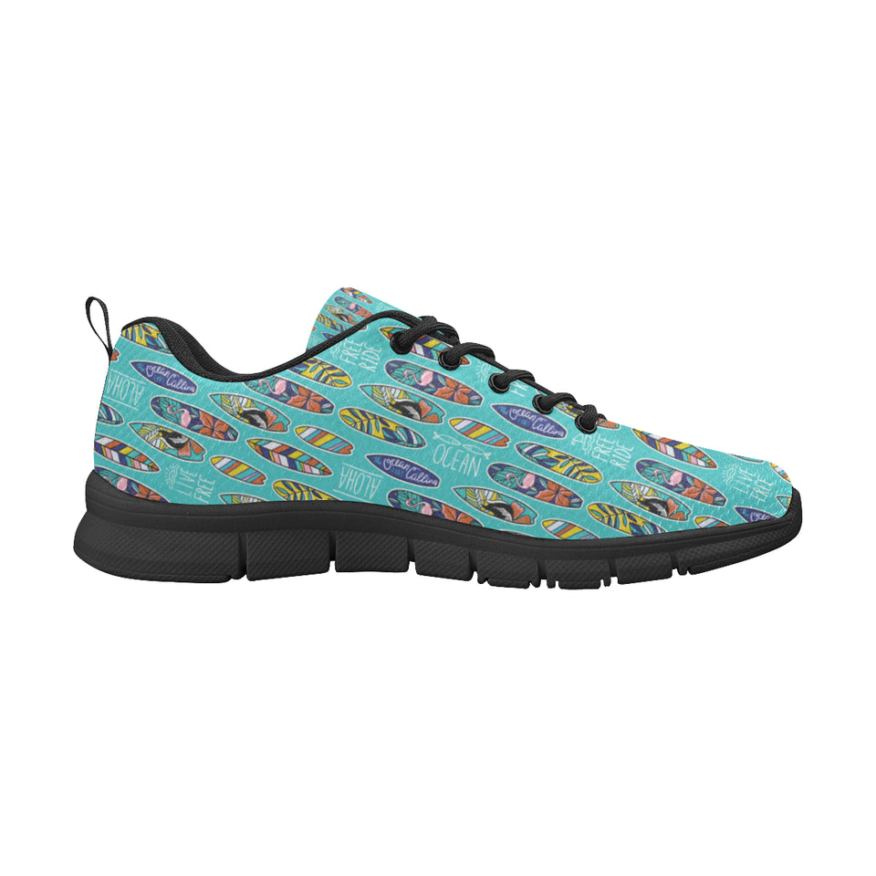 Surfboard Pattern Print Design 05 Men's Breathable Sneakers ( Model 055)