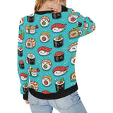 Cute sushi pattern Women's Crew Neck Sweatshirt