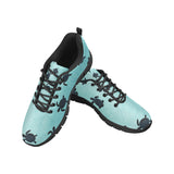 Sea turtle with blue ocean backgroud Women's Sneaker Shoes