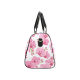 pink purple orchid pattern background Travel Bag