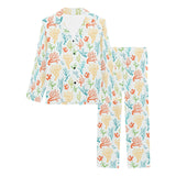 Coral Reef Pattern Print Design 02 Women's Long Pajama Set