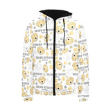 Golden Retriever Pattern Print Design 04 Men's Padded Hooded Jacket