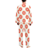 Grapefruit pattern Men's Long Pajama Set
