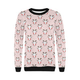 Cute goat pattern Women's Crew Neck Sweatshirt