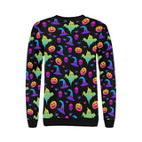 Colorful halloween background Women's Crew Neck Sweatshirt