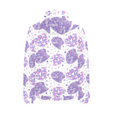 Hedgehog Pattern Print Design 05 Men's Padded Hooded Jacket