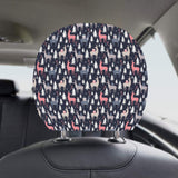 Deers Winter Christmas pattern Car Headrest Cover