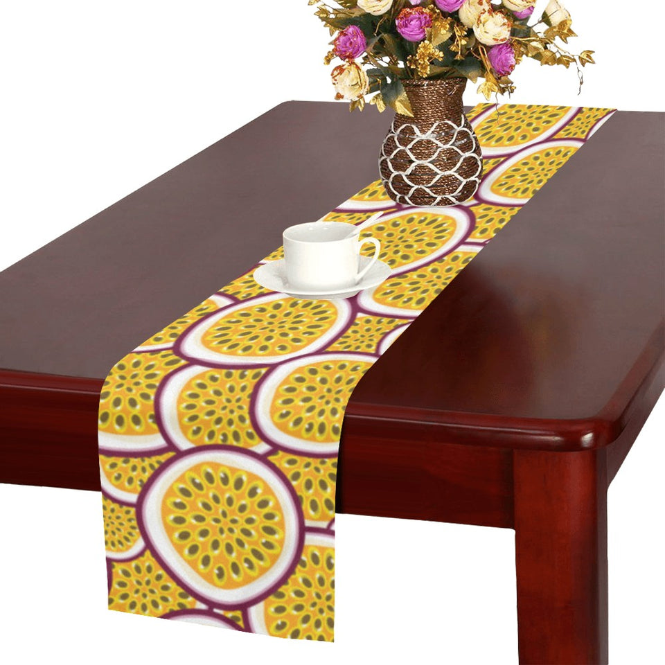 Passion fruits slice pattern Table Runner