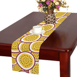 Passion fruits slice pattern Table Runner