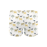 Silhouettes of goat and tree pattern Men's Swimming Trunks