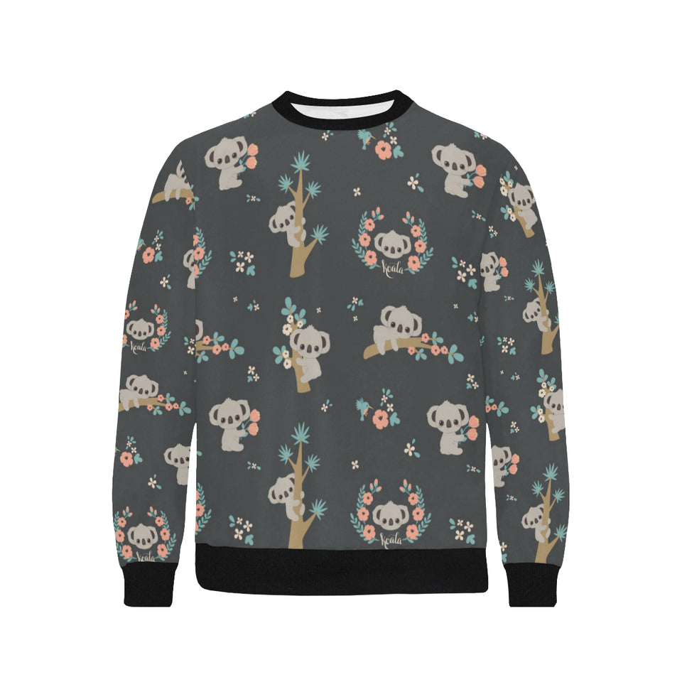 Cute koala pattern Men's Crew Neck Sweatshirt