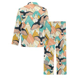 Eagle Pattern Print Design 02 Men's Long Pajama Set