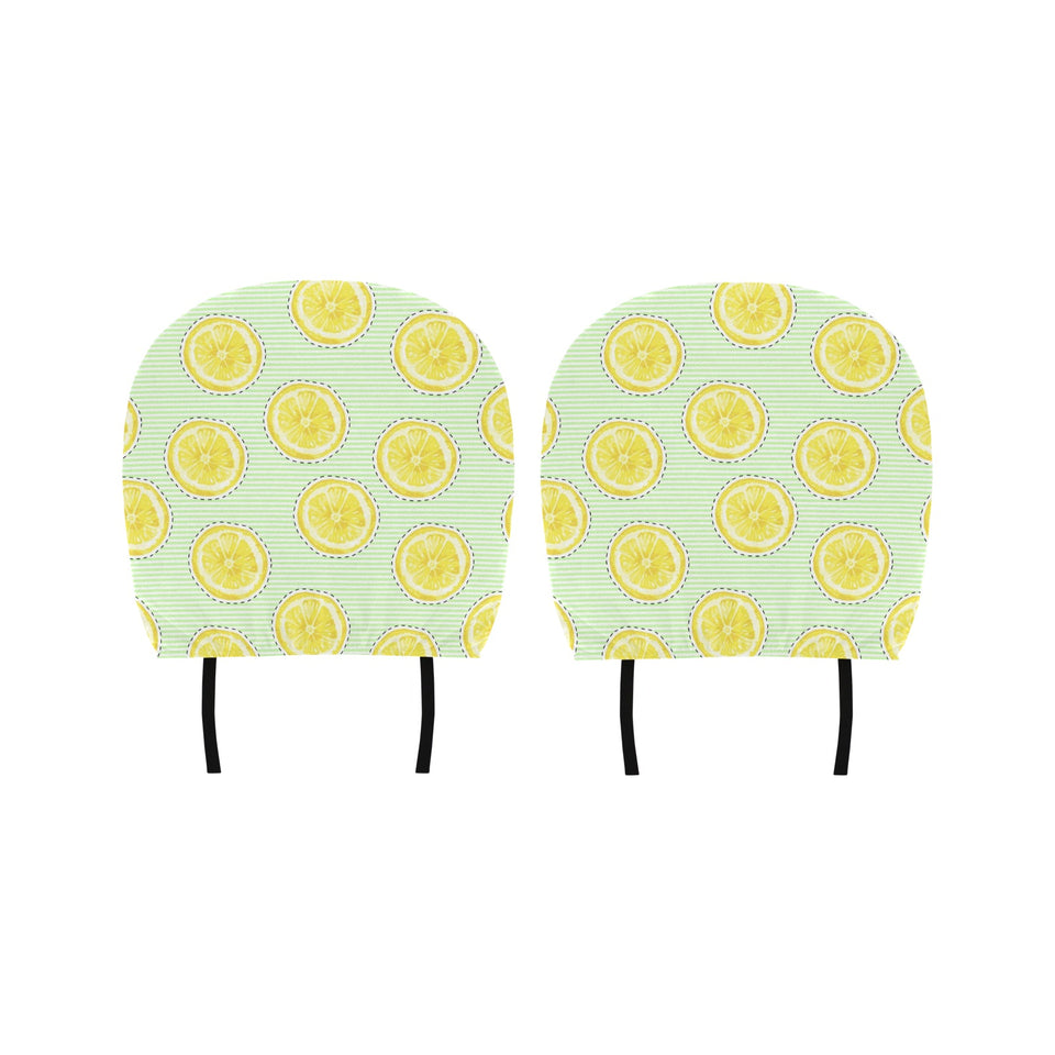 slice of lemon pattern Car Headrest Cover