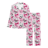 Yorkshire Terrier Pattern Print Design 03 Women's Long Pajama Set
