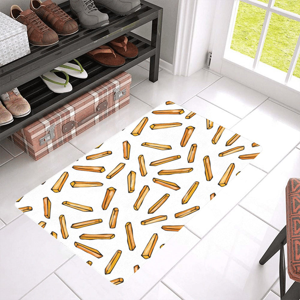 French fries potato pattern Doormat