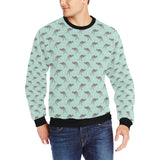 Kangaroo pattern background Men's Crew Neck Sweatshirt
