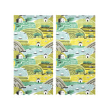 Hand drawn windmill pattern Gauze Curtain