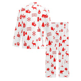 Canada Pattern Print Design 04 Men's Long Pajama Set