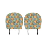 Dice Pattern Print Design 05 Car Headrest Cover