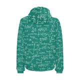 Math Pattern Print Design 01 Men's Padded Hooded Jacket