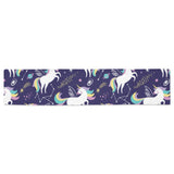 Hand drawn cute unicorn star planet Table Runner