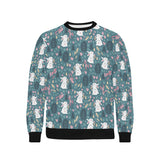 Cute rabbit pattern Men's Crew Neck Sweatshirt