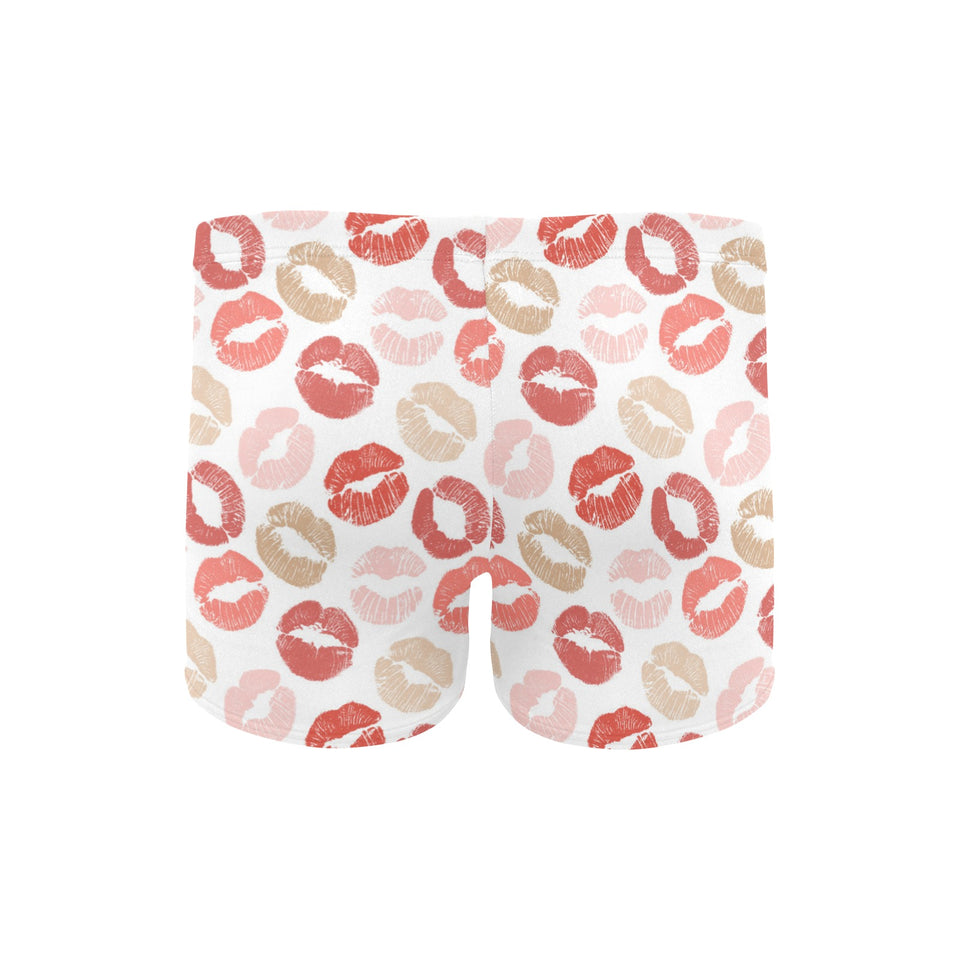 Lips Pattern Print Design 04 Men's Swimming Trunks