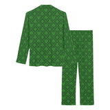 Casino Cards Suits Pattern Print Design 04 Women's Long Pajama Set