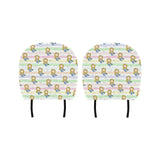 Cute hand drawn mermaid Car Headrest Cover
