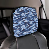 Blue camouflage pattern Car Headrest Cover