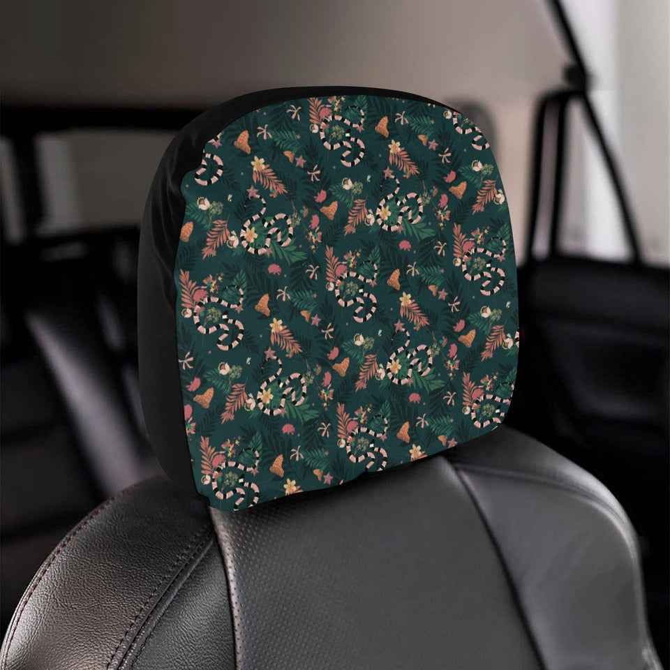 Snake forest pattern Car Headrest Cover
