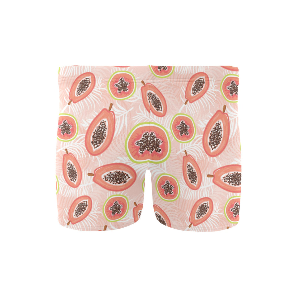 papaya leaves pattern Men's Swimming Trunks