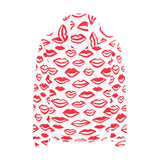 Lips Pattern Print Design 05 Men's Padded Hooded Jacket