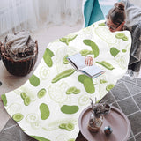 Cucumber sketch pattern Blanket Robe with Sleeves
