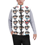 Cute ninja design pattern Men's Padded Vest