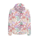 Coral Reef Pattern Print Design 03 Men's Padded Hooded Jacket