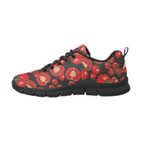 Tomato black background Women's Sneaker Shoes