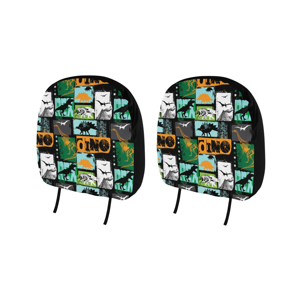 dinosaurs print pattern Car Headrest Cover