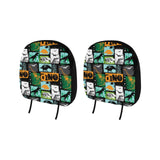 dinosaurs print pattern Car Headrest Cover