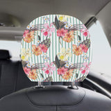 Colorful orchid flower pattern Car Headrest Cover