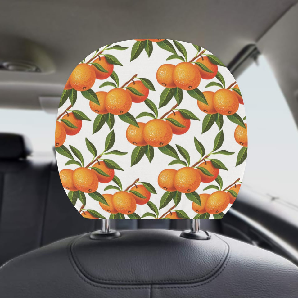 Oranges pattern background Car Headrest Cover