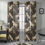 Horse Camouflage Pattern Gauze Curtain
